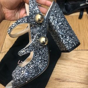 Sparkly block heels, NO21, never been worn